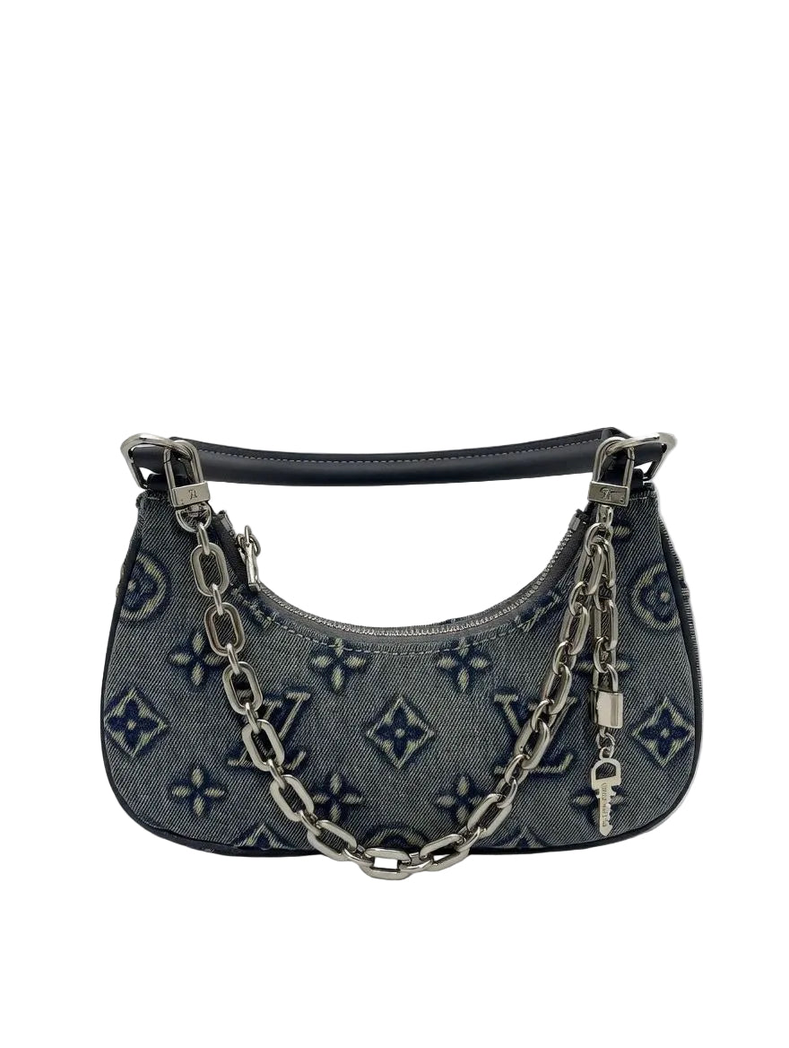 Louis Vuitton loop bag in monogram jacquard denim