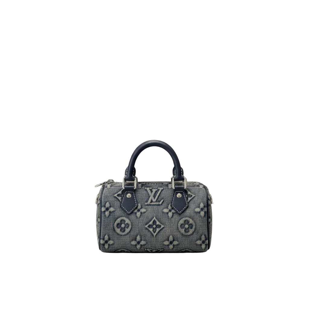Louis Vuitton Nano Speedy in Monogram Denim