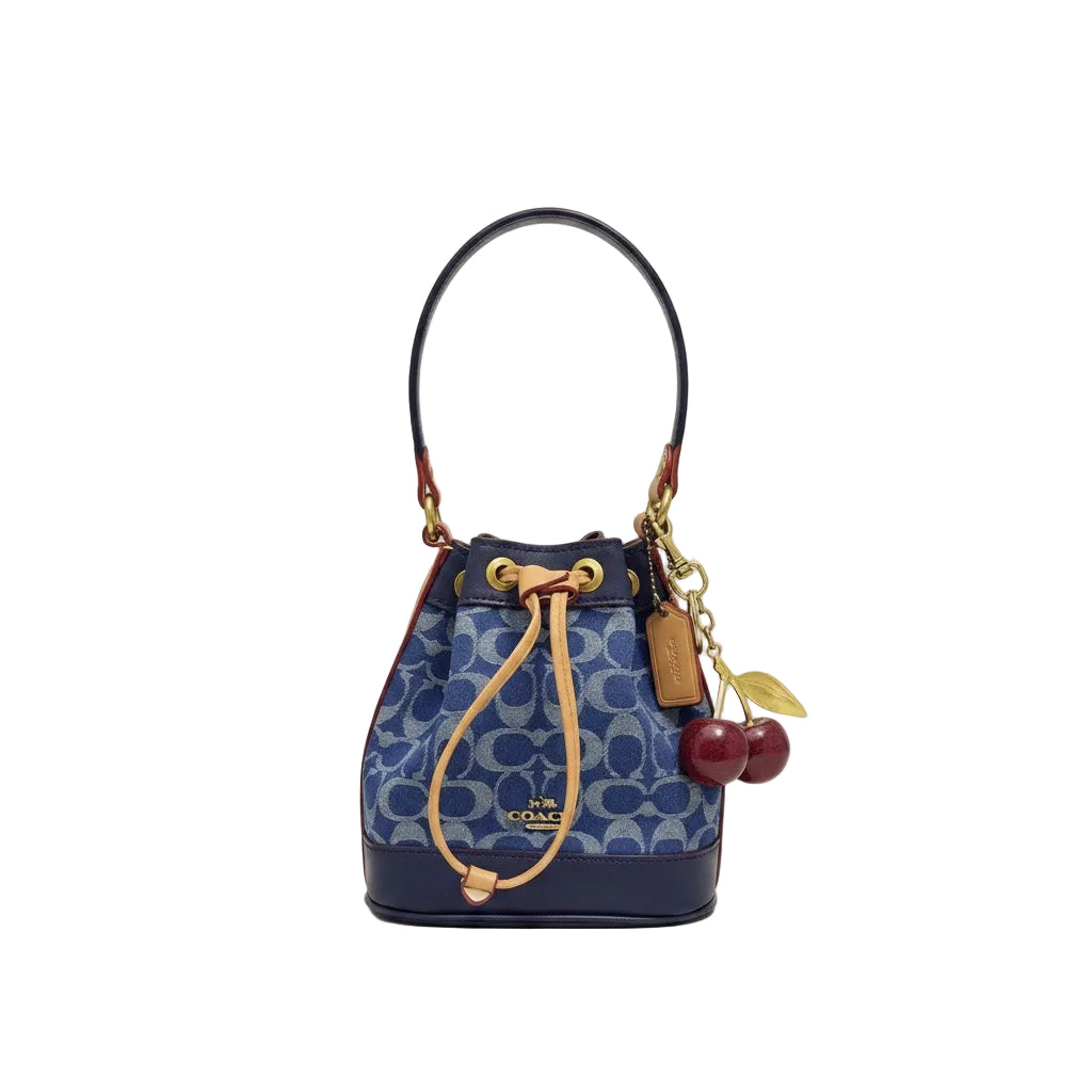 Coach Mini Bucket Bag in Signature Denim