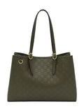 Gucci GG Emblem Large leather Tote Bag