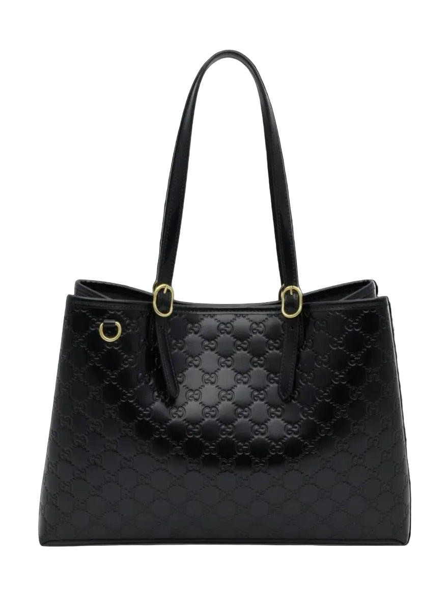 Gucci GG Emblem Large leather Tote Bag