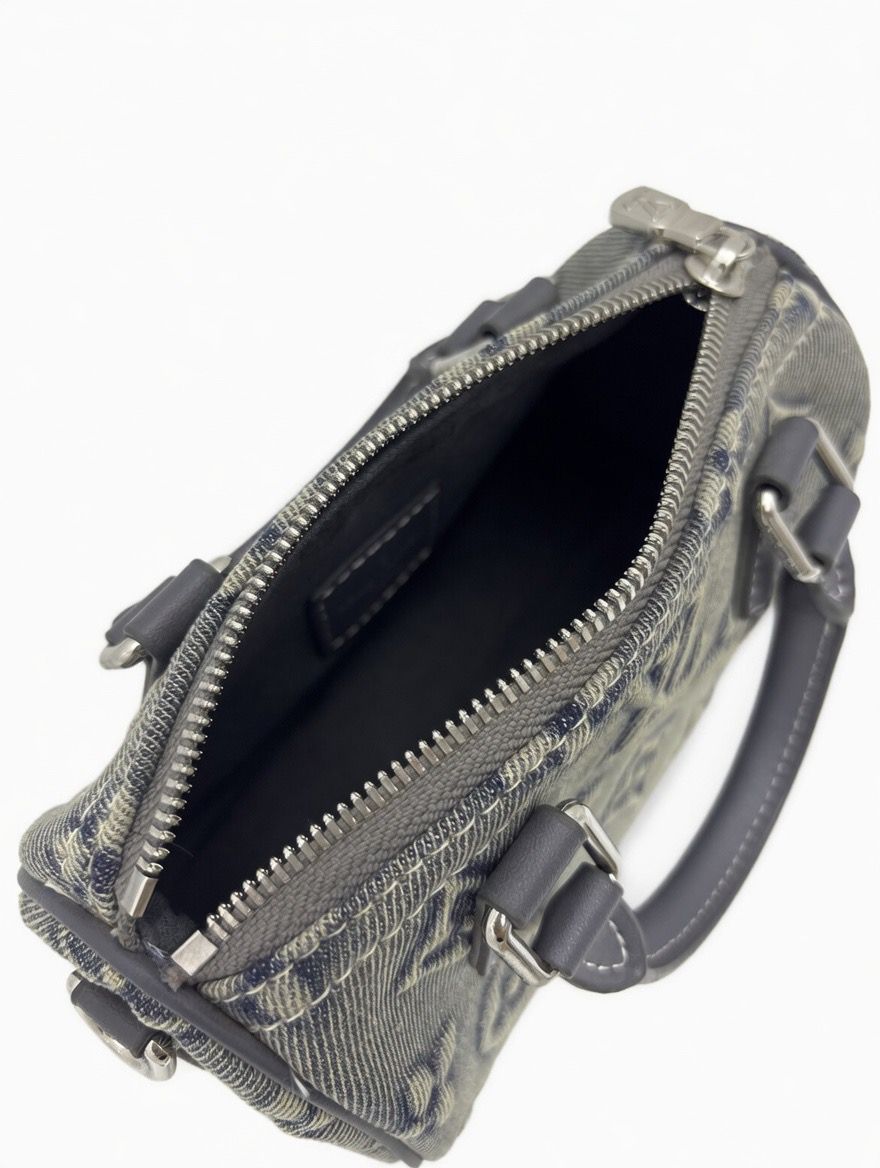 Louis Vuitton Nano Speedy in Monogram Denim